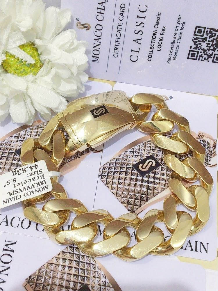 YG 18k gold monaco bracelet (Category: Bracelets) located in Manila. Submitted by primejewelry (Listing ID 1463750867, Image 3). Description: .