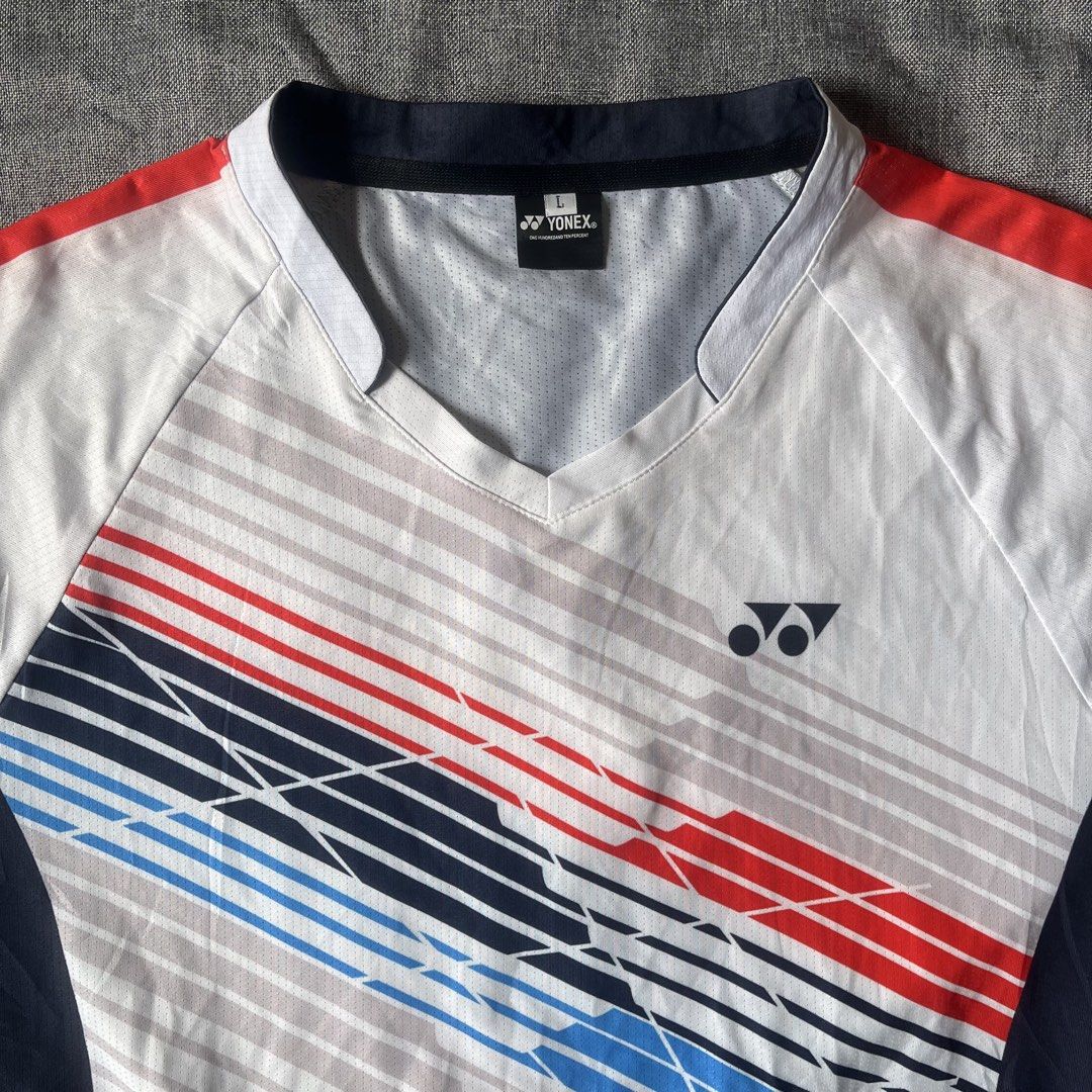 Yonex Men’s Performance T Shirt (Category: Activewear) located in Imus. Submitted by thriftsportph (Listing ID 1463903369, Image 3). Description: Yonex Men’s Performance T Shirt Dimension L27” W2 Price ₱380 Size on Tag-Large.