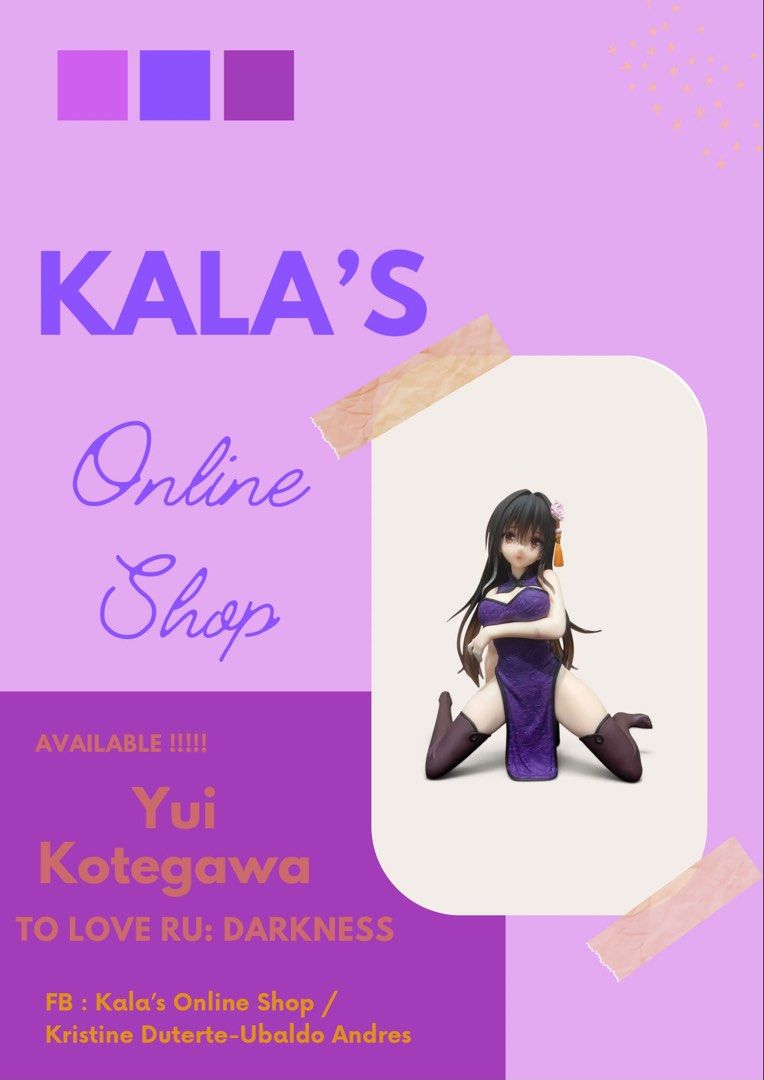 Yui Kotegawa (Category: Figurines & Statues) located in Muntinlupa City. Submitted by kalaonlineshop (Listing ID 1463794176, Image 1). Description: To Love Ru Darkness Desktop Cute Condition: Loose.