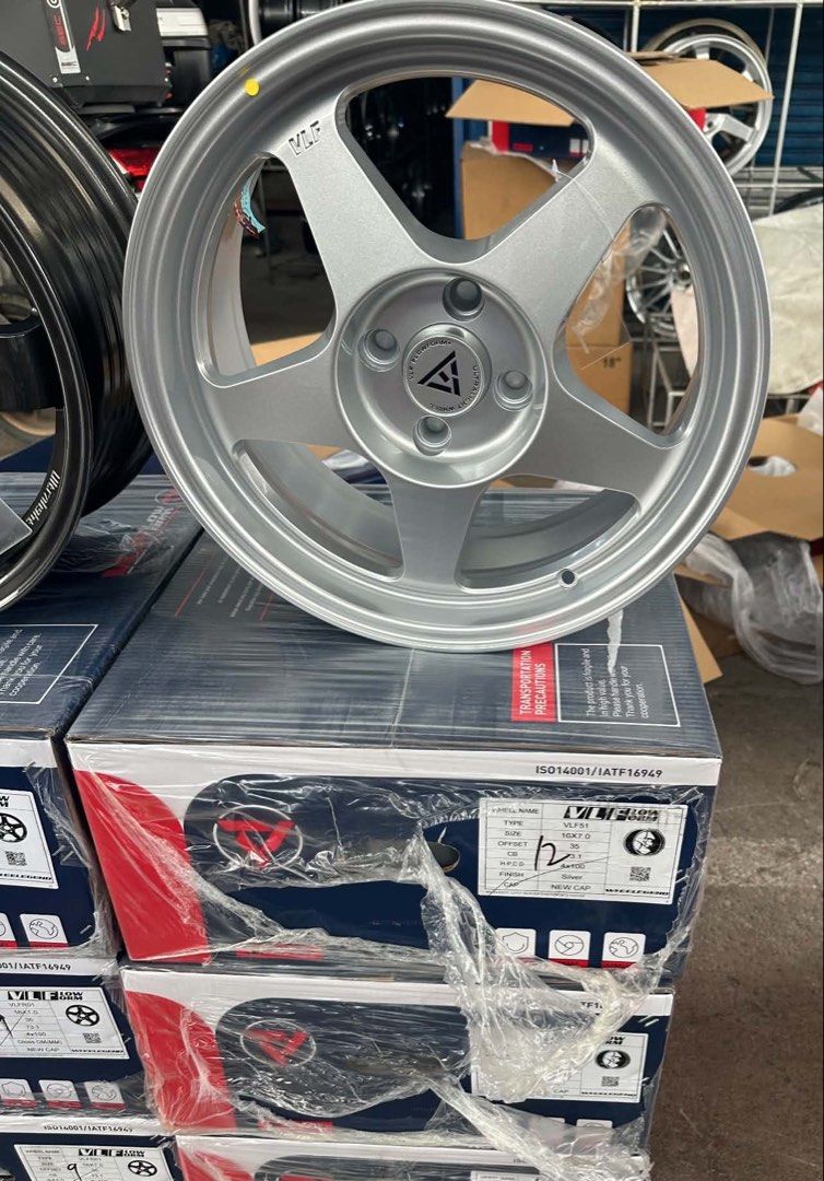 16” VLF-51 Silver mags 4Holes pcd 100 Bnew (Category: Mags and Tires) located in Quezon City. Submitted by mindanaotyrehaus (Listing ID 1464092186, Image 2). Description: 4pcs 16” VLF-51 Magwheels Brandnew 4 Holes pcd 100 x7 width/ Offset 35 color: Silver sold as set 4pcs for 22,000 pesos mags only *price may change without prior notice *txt or call us to check availability * fix price * Cash transaction/ GCash/ Paymaya/BDO /BPI /Metrobank Online