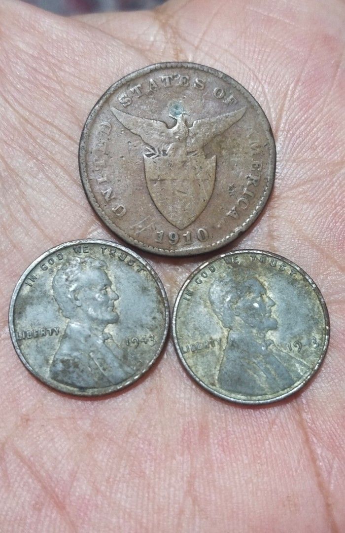 1910 1c and Steel penny (Category: Currency) located in Manila. Submitted by wildcrystal.3b537c (Listing ID 1464063463, Image 1). Description: .