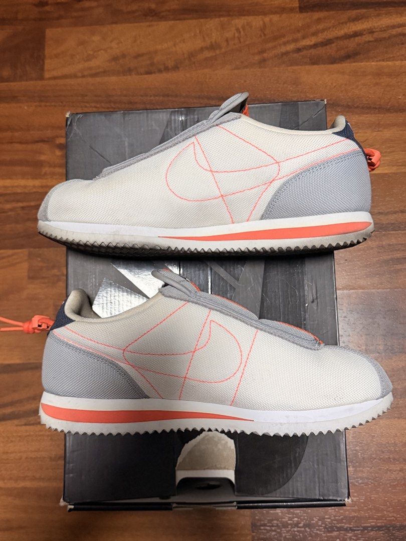 2018 Nike Cortez Kenny IV Basic Slip “Kendrick Lamar White” (Category: Sneakers) located in Manila. Submitted by swiftgem.eeb06e (Listing ID 1464011377, Image 2). Description: US 7.5 9/10 (Used, Needs Cleaning, Damaged Box).