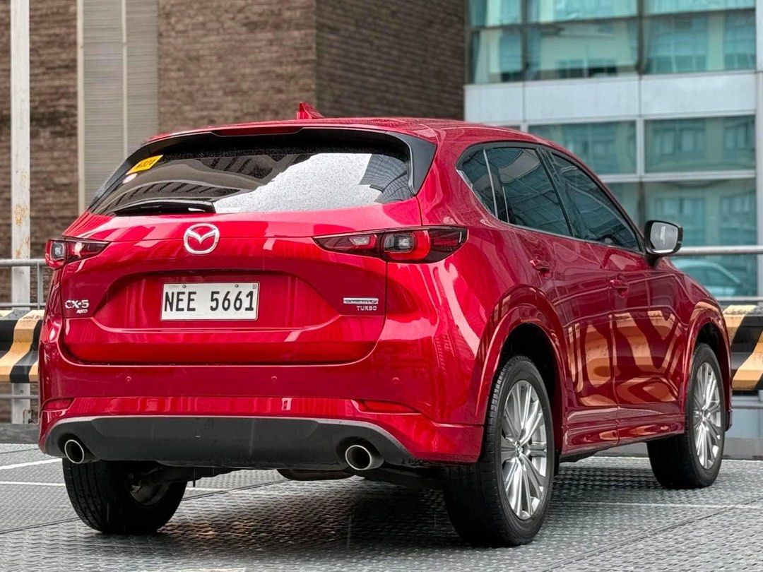 2023 Mazda CX5 AWD TURBO Auto (Category: Used Cars) located in Makati City. Submitted by carlbonnevie17 (Listing ID 1464020496, Image 2). Description: 2023 Mazda CX5 2.5 AWD Turbo AT GAS 12K Mileage (Casa Maintained) Cash Price - ₱1,598,000 only! FINANCING COMPUTATION: OPTION 1: Subject to Credit Evaluation ₱129K ALL-IN CASHOUT (chattel and insurance included) 2 years: ₱88,788 3 years: ₱64,145 4 years: ₱53,190 📍 GROUND FLOOR — VALERO CAR PARK 2,
