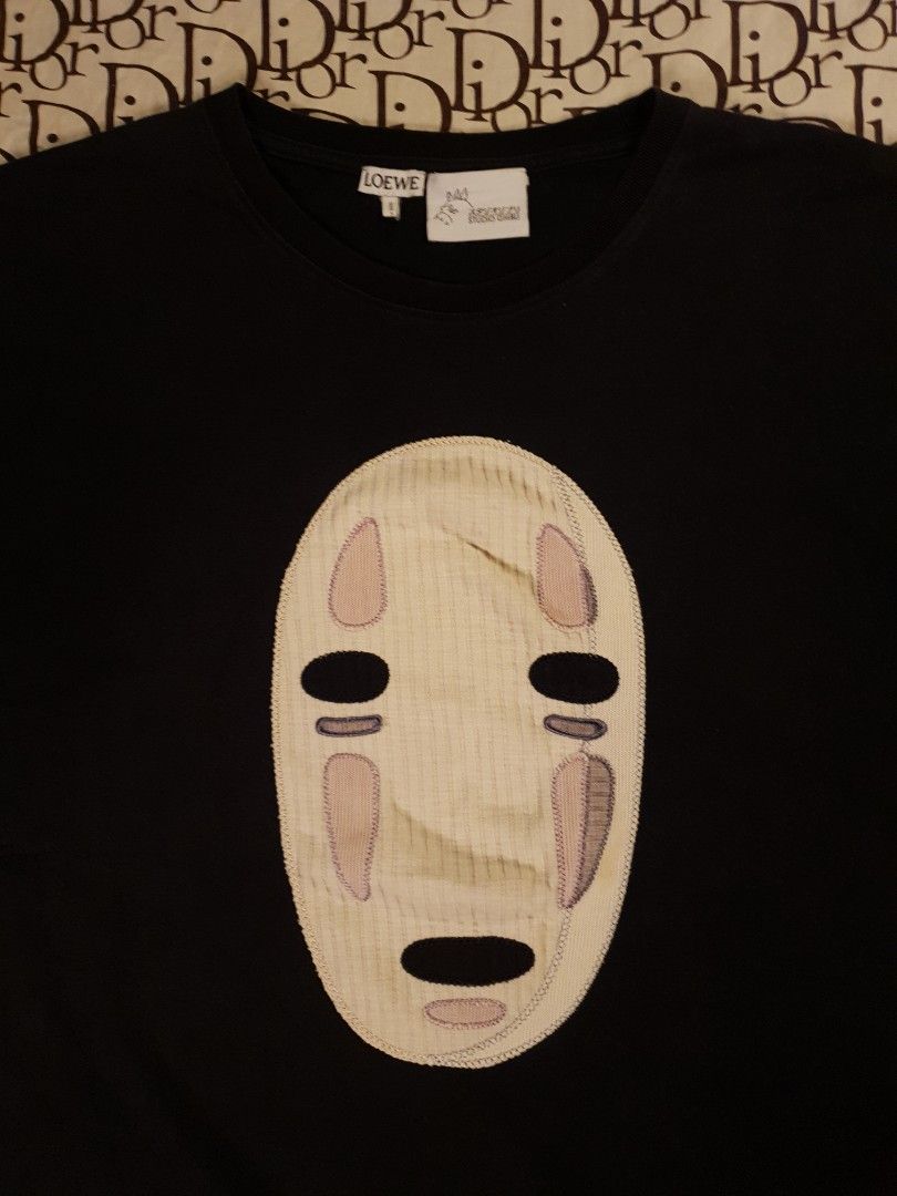#2 Loewe x studio Ghibli mask (Category: Tshirts & Polo Shirts ) located in San Fernando. Submitted by retro.district. (Listing ID 1464123010, Image 2). Description: Note! I have 2 studio Ghibli x Loewe thuis is not a duplicate - Loewe x studio Ghibli mask - Size: XL - XXL - Condition: Excellent - no issue - Color Rate: 9.5/10.