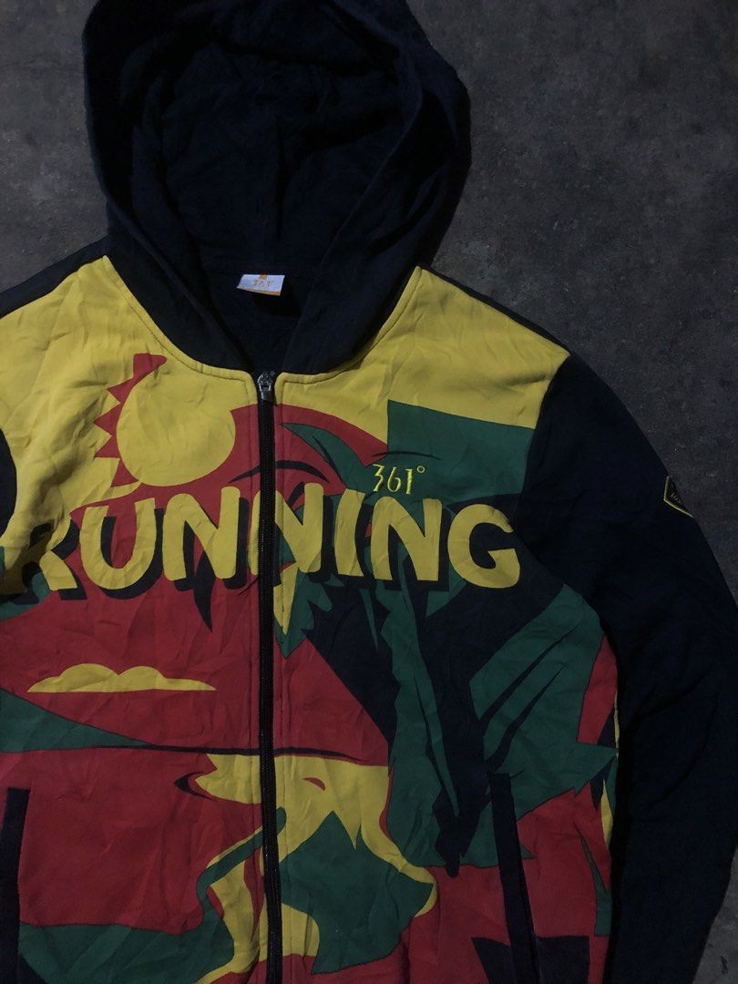 361 Running zip up hoodie jacket (Category: Coats, Jackets and Outerwear) located in Manila. Submitted by buksthrifthing (Listing ID 1463968044, Image 2). Description: Med to large 9/10 color rate No issue Good condition.