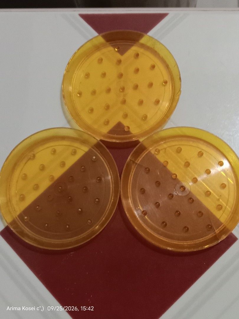 3 ANTIQUE COASTERS ( MORE THAN 40 Y.O.) (Category: Cookware & Accessories) located in Manila. Submitted by daisuke_kirigaya (Listing ID 1463997906, Image 1). Description: 3 ANTIQUE COASTERS ( MORE THAN 40 Y.O. ) Set Price : ₱1.2k Conditions : - AS IS, WYSIWYG ( see actual item pics ) - made of plastic ( more than 40 y.o. ) MOP : GCASH / UPON COURIER PICK-UP SHIPPING : Lalamove, Grab Pabili etc. ( booking and delivery fees should be done & shoulde