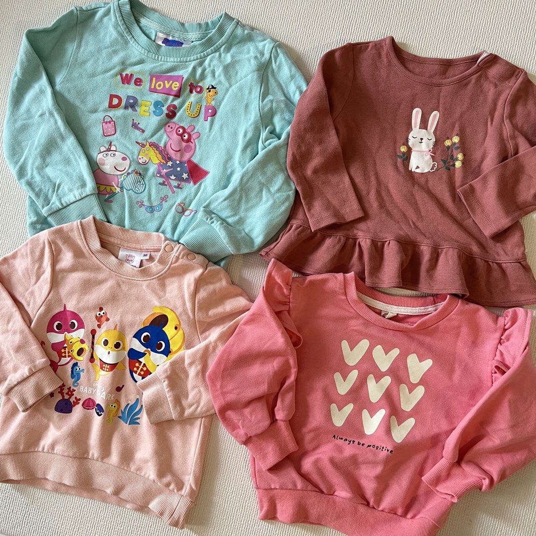 4pcs Peppa, Baby Shark Pullover Set (Category: Babies & Kids Fashion) located in Pasay City. Submitted by littlebebekidsstuff (Listing ID 1463996029, Image 3). Description: Size: 2-3T.