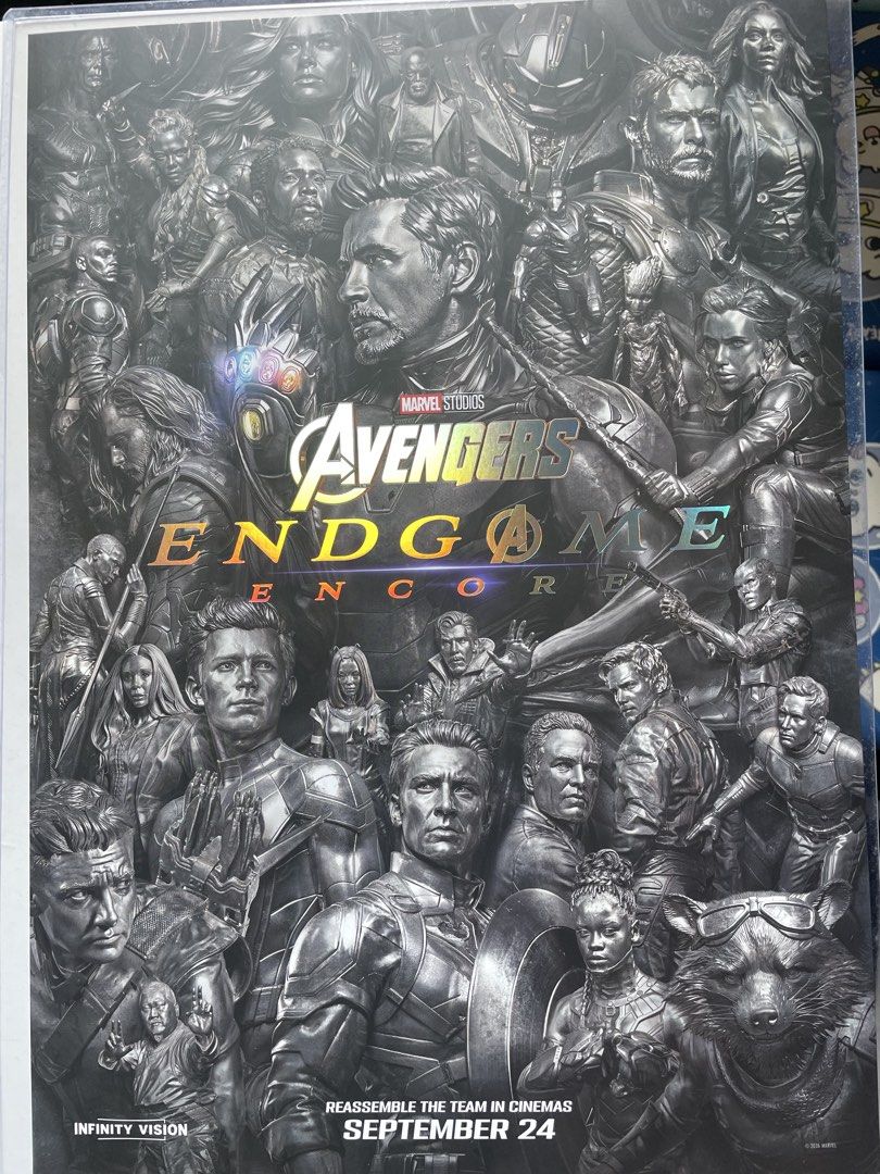 (換 蜘蛛俠 神秘海報） (港版 CGS 燙銀工藝）Avengers EndGame 復仇者聯盟 終局之戰 Encore A3 海報 （分類：歐美周邊）位於 Hong Kong。 由 eclair0831 提交（商品編號 1463941988，圖片 1）。簡介： (換 蜘蛛俠 神秘海報 圖3） (港版 CGS 燙銀工藝）Avengers EndGame 復仇者聯盟 終局之戰 Encore A3 海報 荔枝角 / 黃埔 / 紅磡 面交。