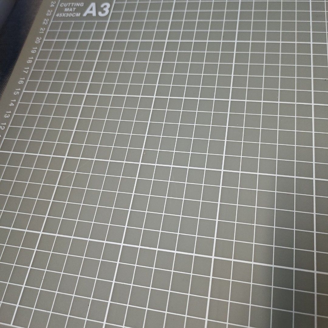 A3 Cutting Mat (Category: Craft Supplies & Tools) located in Quezon City. Submitted by dncpreloved (Listing ID 1463969898, Image 3). Description: 250 each A3 size (45x30cm) - Ideal for all your crafting and cutting projects. - Features grid lines for accurate measurements and precise cutting..