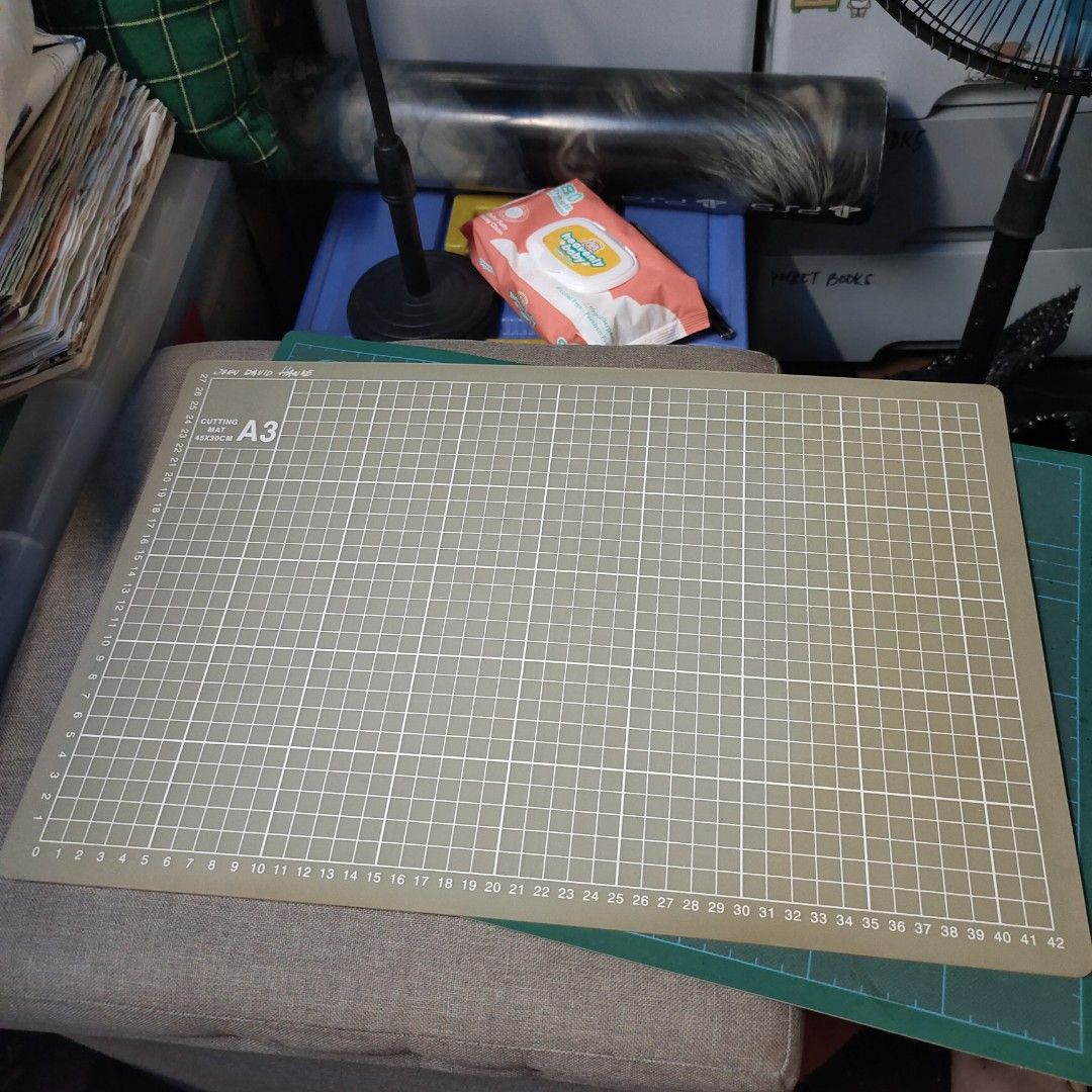 A3 Cutting Mat (Category: Craft Supplies & Tools) located in Quezon City. Submitted by dncpreloved (Listing ID 1463969898, Image 2). Description: 250 each A3 size (45x30cm) - Ideal for all your crafting and cutting projects. - Features grid lines for accurate measurements and precise cutting..