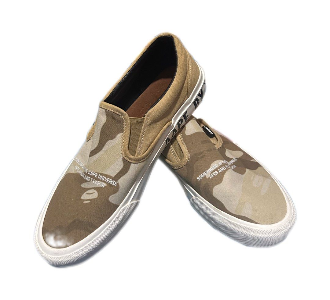 Aape by A Bathing Aape Camo Slip On (Category: Sneakers) located in Santa Cruz. Submitted by eytspreloved (Listing ID 1464024803, Image 2). Description: .