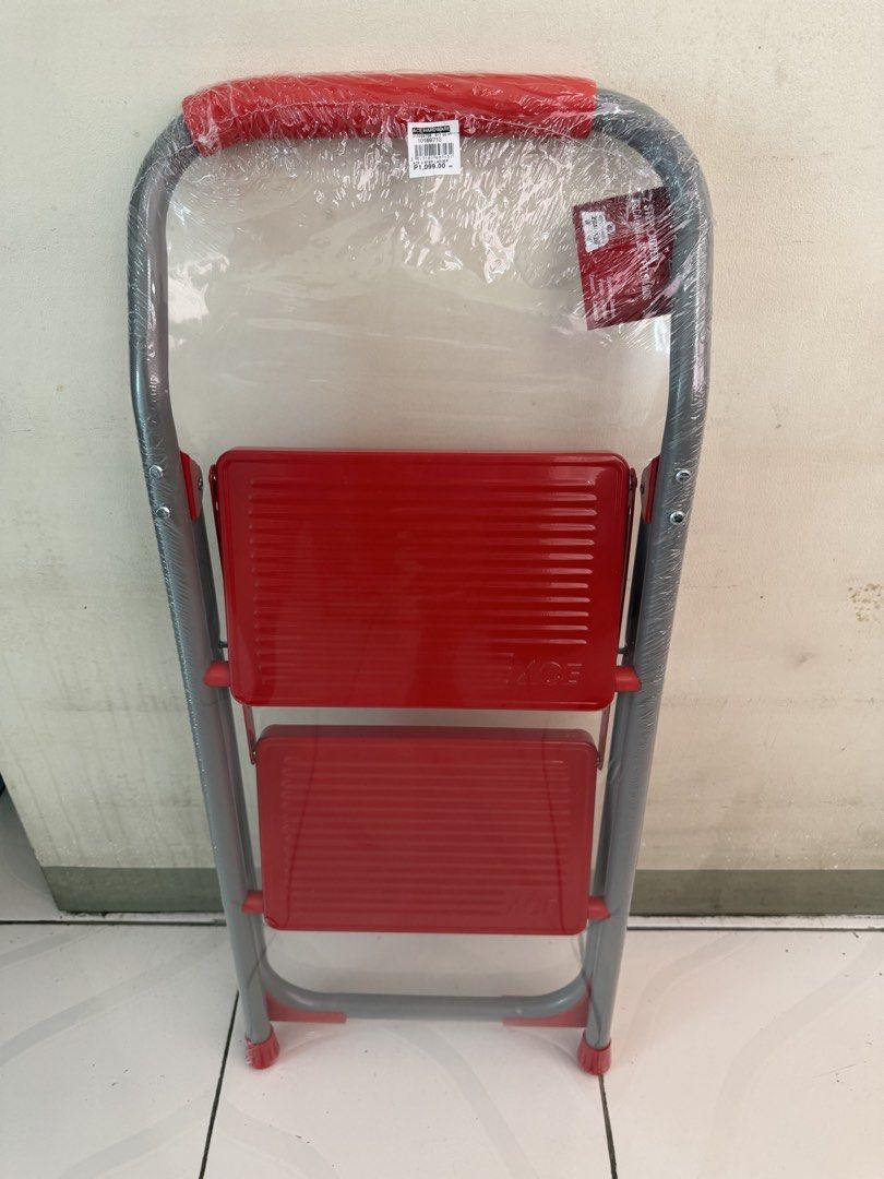 ACE Hardware 2 Step Foldable Ladder (Category: Ladders & Steps) located in Pasig City. Submitted by sephmarrion (Listing ID 1463945335, Image 2). Description: Compact 2 step ladder Brandnew Sealed Foldable Price 1,000 fixed pm if interested *pick-up or meet-up in Ugong, Pasig. shipping can be arrange at buyer's expense .