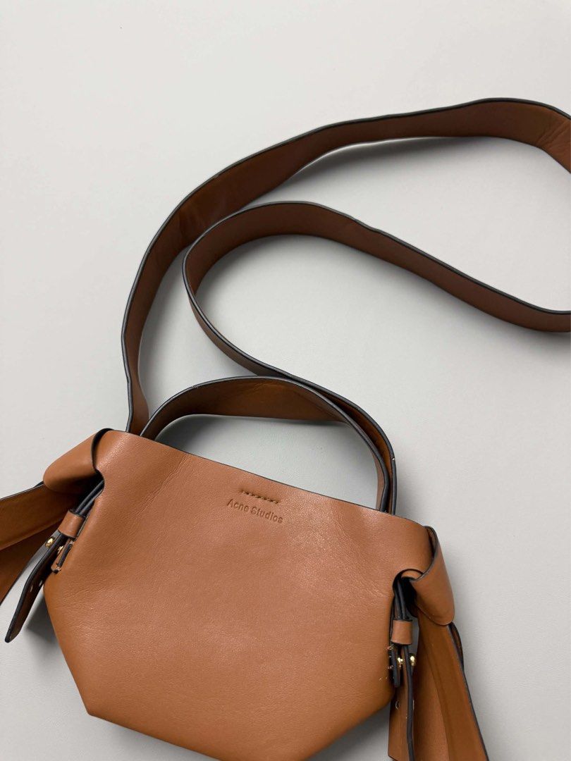 ACNE STUDIOS (Category: Shoulder Bags) located in Guagua. Submitted by sweetboyy (Listing ID 1464054031, Image 2). Description: ACNE STUDIOS MUSUBI MINI BAG IN CAMEL BROWN.