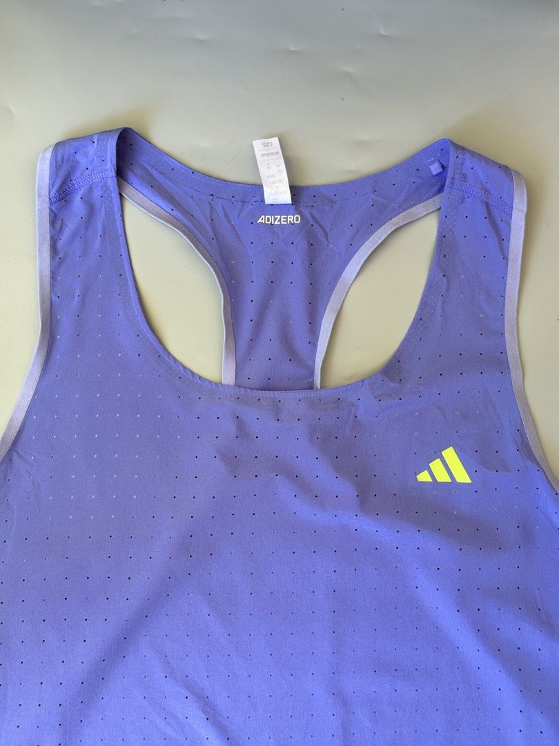 ADIDAS ADIZERO SINGLET (Category: Activewear) located in Legazpi City. Submitted by mr.leonardo (Listing ID 1464042133, Image 3). Description: 📍ADIDAS ADIZERO SINGLET DIMES - 18x25 EXCELLENT CONDITION 1380 PESOS PLUS SF 💸 (SEE PICS FOR DETAILS) 📦OPEN FOR SHIPPING NATIONWIDE LOCATION:LEGAZPI ALBAY BICOL📍.