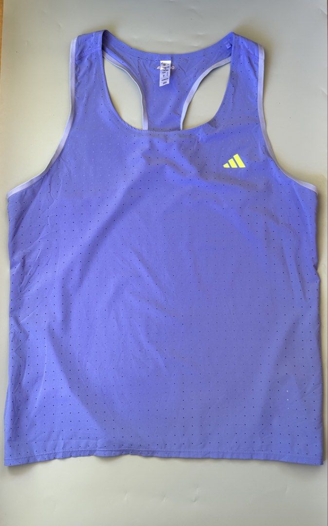 ADIDAS ADIZERO SINGLET (Category: Activewear) located in Legazpi City. Submitted by mr.leonardo (Listing ID 1464042133, Image 1). Description: 📍ADIDAS ADIZERO SINGLET DIMES - 18x25 EXCELLENT CONDITION 1380 PESOS PLUS SF 💸 (SEE PICS FOR DETAILS) 📦OPEN FOR SHIPPING NATIONWIDE LOCATION:LEGAZPI ALBAY BICOL📍.