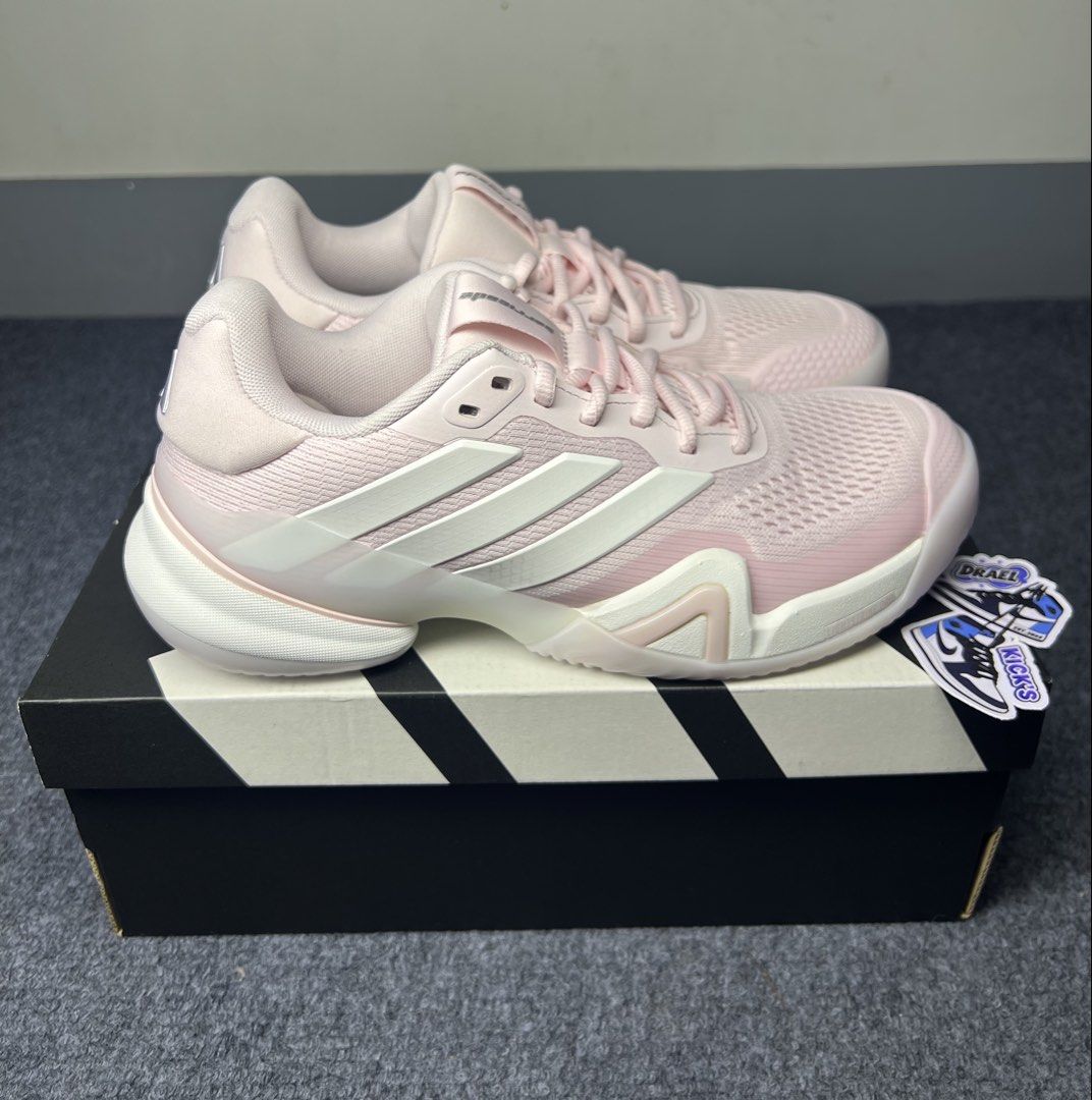 Adidas Barricade 14 'Distilled Pink' (Category: Sneakers) located in Manila. Submitted by johndaryll02 (Listing ID 1464071683, Image 2). Description: ✈️Available Onhand & Ready to ship! 🛵Same dat delivery thru lalamove. 🌸Barricade 14 'Distilled Pink Cloud White' Sizes Available: •6 US Women's (2) •6.5 US Women's (2) •7 US Women's (2) •7.5 US Women's (2) •8 US Women's (2) •₱8,495 Each Only! 📸Will send detailed pic upon request. // Dm for more i