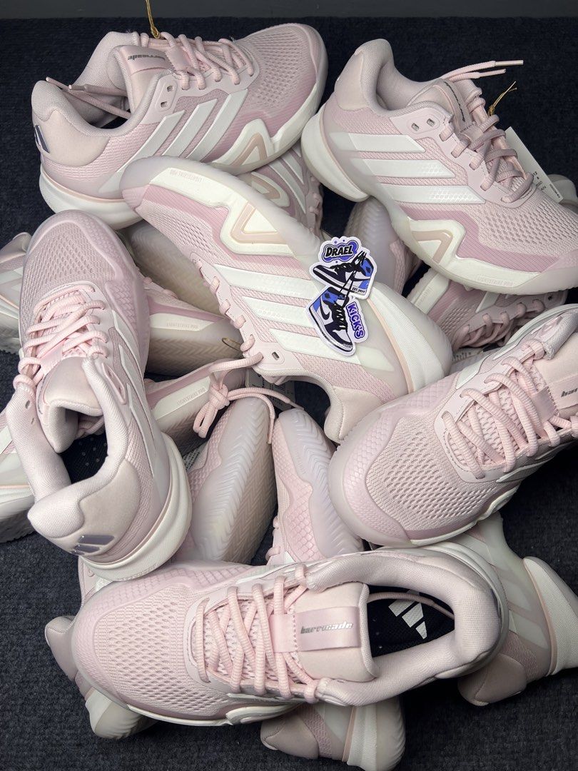Adidas Barricade 14 'Distilled Pink' (Category: Sneakers) located in Manila. Submitted by johndaryll02 (Listing ID 1464071683, Image 1). Description: ✈️Available Onhand & Ready to ship! 🛵Same dat delivery thru lalamove. 🌸Barricade 14 'Distilled Pink Cloud White' Sizes Available: •6 US Women's (2) •6.5 US Women's (2) •7 US Women's (2) •7.5 US Women's (2) •8 US Women's (2) •₱8,495 Each Only! 📸Will send detailed pic upon request. // Dm for more i
