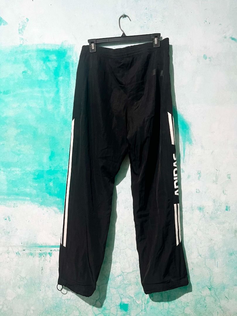 Adidas Black Track Pants with White Stripes (Category: Joggers) located in Caloocan City. Submitted by archive404 (Listing ID 1463956457, Image 2). Description: Adidas Black Track Pants with White Stripes W - 34 L - 39 Good Condition No Issues 🏷️ 250 + shipping fee.