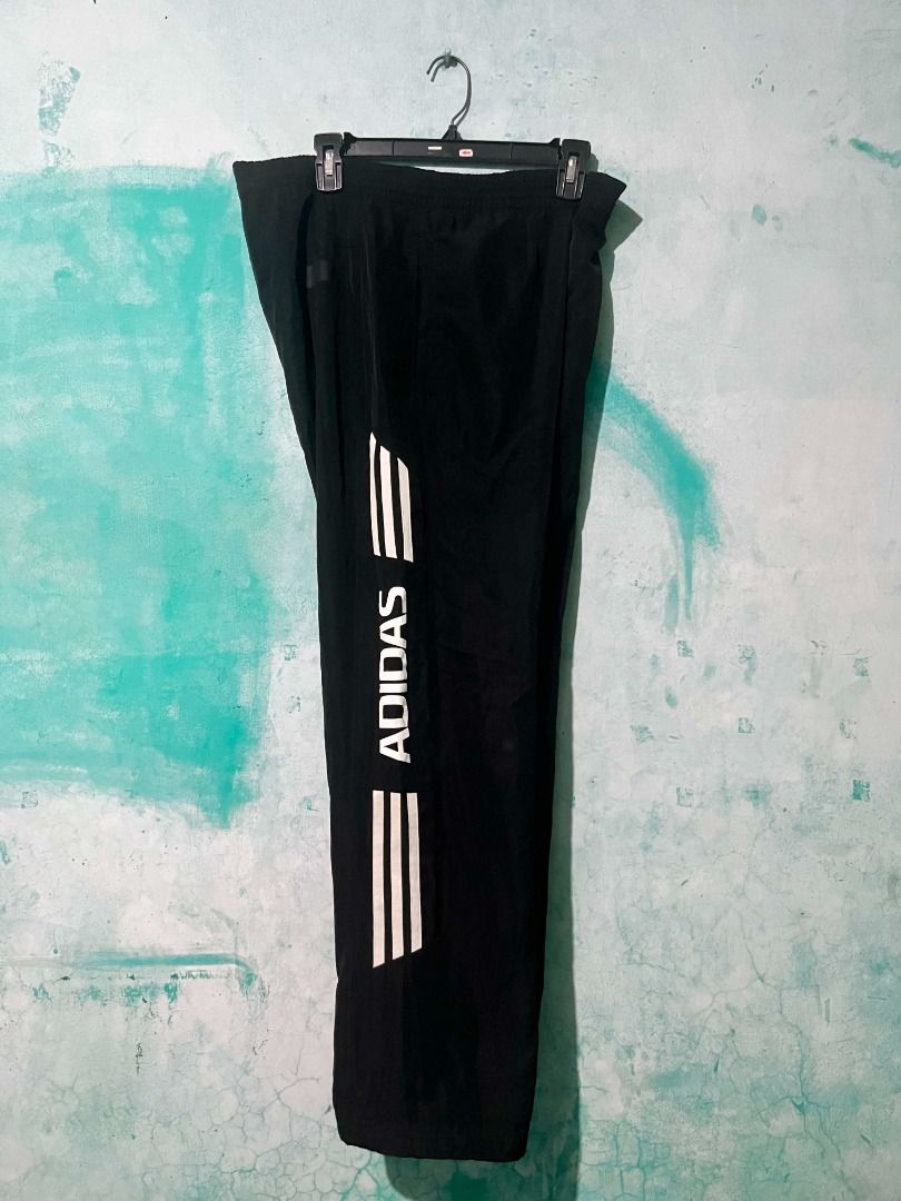 Adidas Black Track Pants with White Stripes (Category: Joggers) located in Caloocan City. Submitted by archive404 (Listing ID 1463956457, Image 3). Description: Adidas Black Track Pants with White Stripes W - 34 L - 39 Good Condition No Issues 🏷️ 250 + shipping fee.