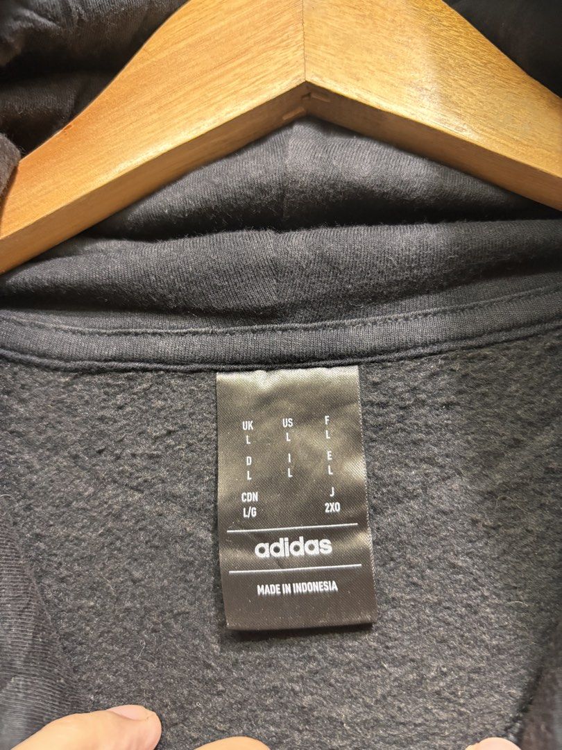 ADIDAS HOODIE JACKET (Category: Coats, Jackets and Outerwear) located in Quezon City. Submitted by xoxochiq (Listing ID 1464072030, Image 2). Description: ADIDAS HOODIE JACKET Large Length - 28 Width - 24 10/10 color rate Excellent Condition 600 only pm me!.
