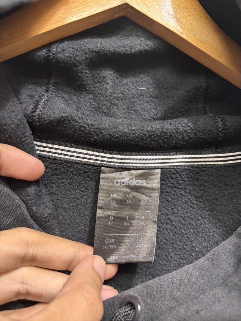 ADIDAS HOODIE JACKET (Category: Coats, Jackets and Outerwear) located in Quezon City. Submitted by xoxochiq (Listing ID 1464073912, Image 3). Description: ADIDAS HOODIE JACKET XL to XXL Length - 31 Width - 30 10/10 color rate Excellent Condition 650 only pm me!.
