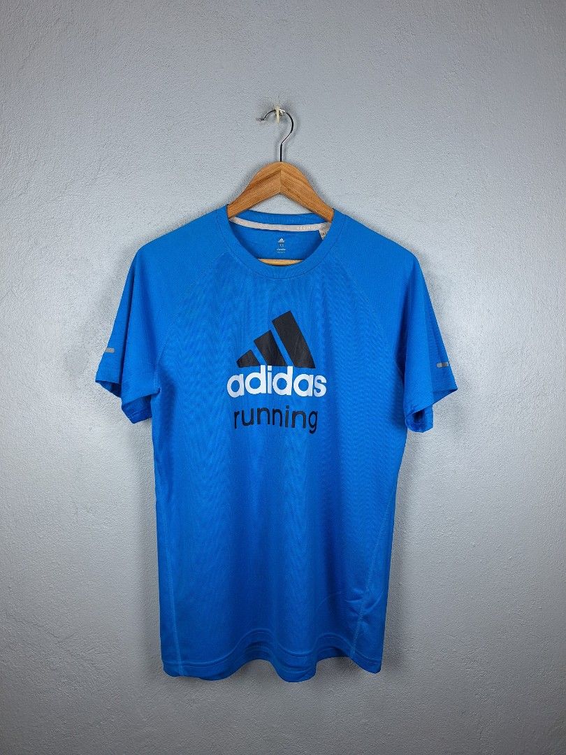 Adidas Running Climalite T-shirt (Category: Activewear) located in Sibulan. Submitted by studioxano (Listing ID 1463998214, Image 1). Description: Adidas Running Climalite T-shirt -P500 + SF Size M length 28 / Width 20.5 Excellent condi 9.5/10 color rate no issue needwash Loc: Dumaguete city.