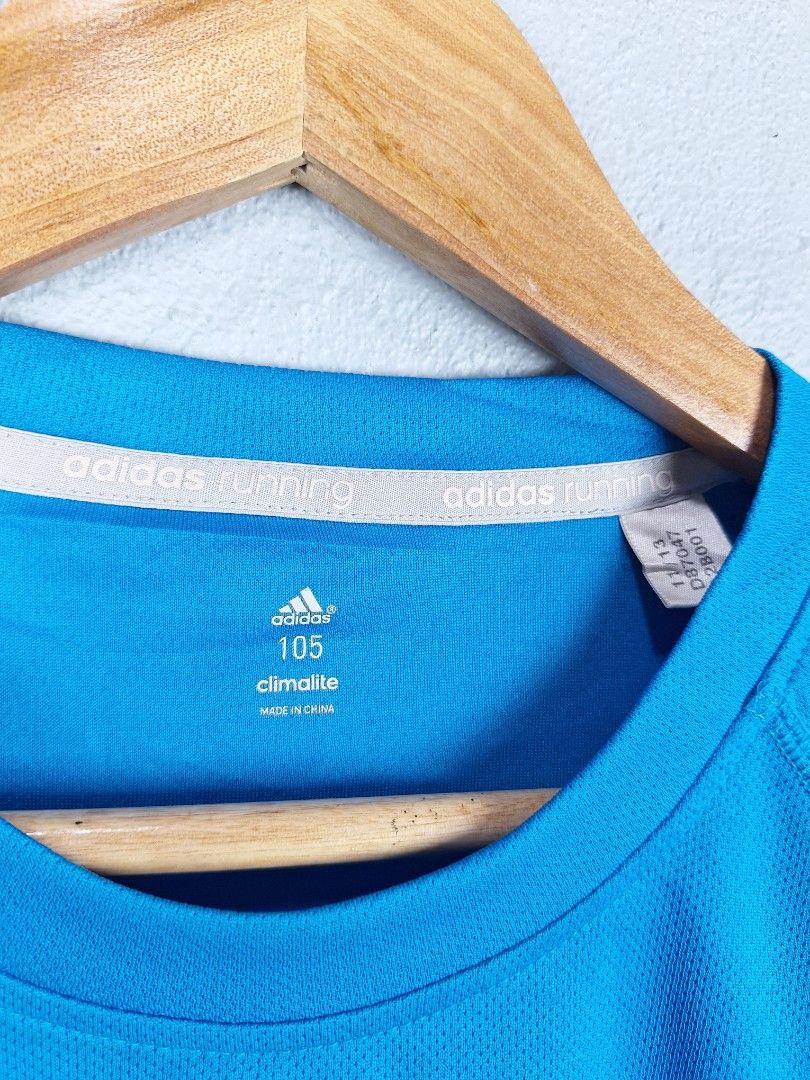 Adidas Running Climalite T-shirt (Category: Activewear) located in Sibulan. Submitted by studioxano (Listing ID 1463998214, Image 2). Description: Adidas Running Climalite T-shirt -P500 + SF Size M length 28 / Width 20.5 Excellent condi 9.5/10 color rate no issue needwash Loc: Dumaguete city.