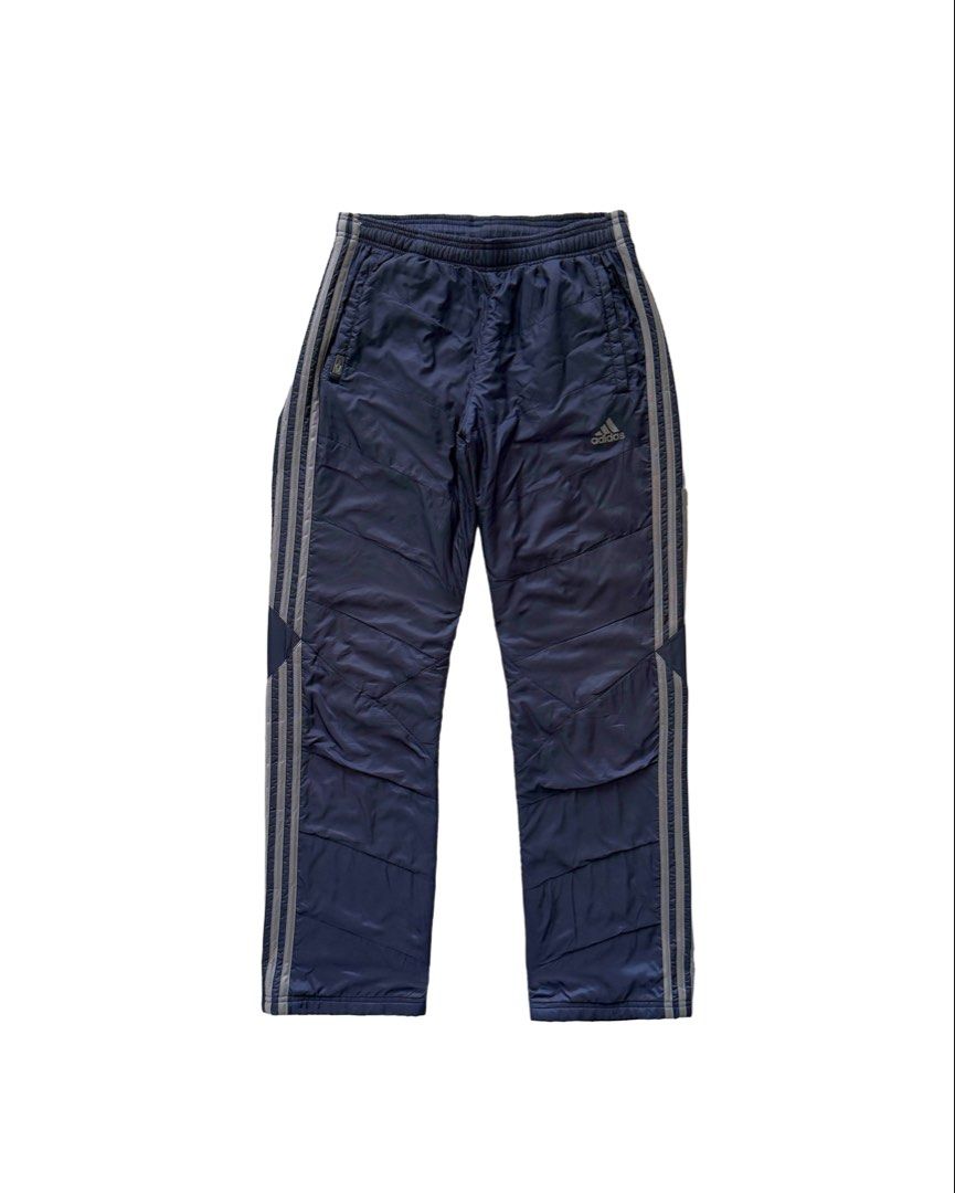 Adidas Track Pants (Category: Joggers) located in Manila. Submitted by morf_sply (Listing ID 1464002471, Image 1). Description: Regular fit classic sport tracksuit bottoms with technical utility fabric for intense workout. Bold stripes sideways with a drawcord closure for an adjustable fit.S on tag. Waist in 28-32 Rise 10 in Inseam 29 in Length 39 in Leg Opening 8 in .