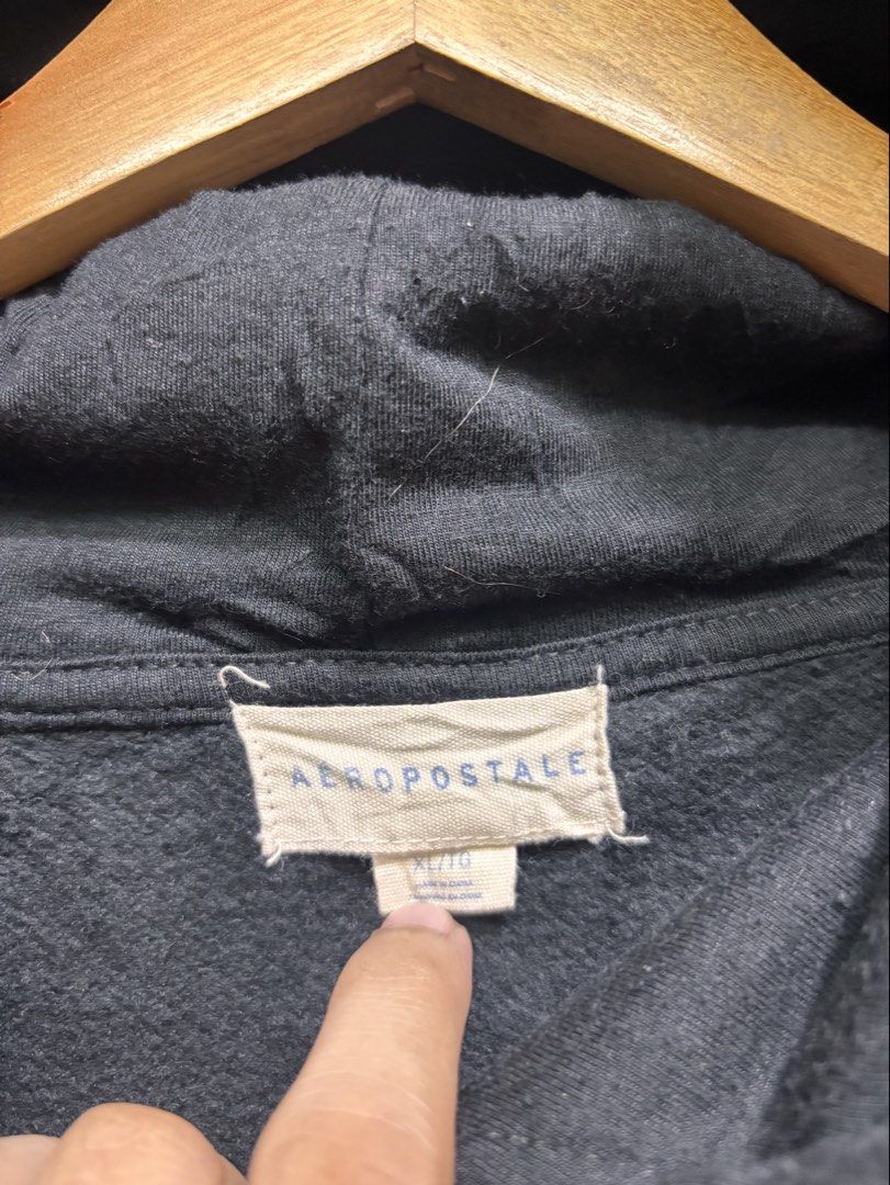 AEROPOSTALE HOODIE JACKET (Category: Coats, Jackets and Outerwear) located in Quezon City. Submitted by xoxochiq (Listing ID 1464070945, Image 2). Description: AEROPOSTALE HOODIE JACKET Large to XL Length - 30 Width - 23 10/10 color rate Excellent Condition 650 only pm me!.