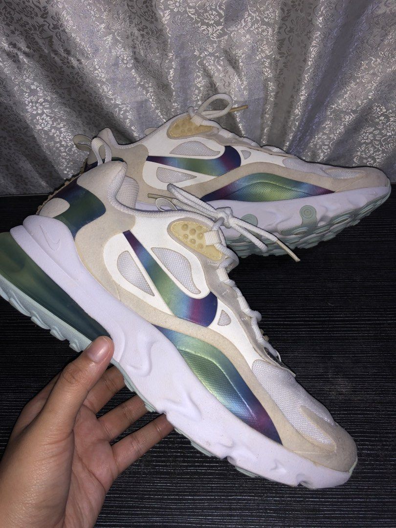 AIR MAX 270 REACT (Category: Sneakers) located in Quezon City. Submitted by drip.revival (Listing ID 1464097219, Image 1). Description: US 6Y UK 5.5 EUR 38.5 CM 24 USED ONCE AND NO BOX.