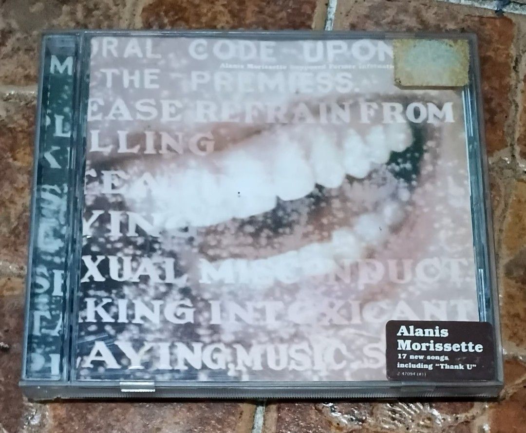 Alanis Morissette Jagged Little Pill CD (Category: CDs & DVDs) located in Quezon City. Submitted by dancatz (Listing ID 1463979649, Image 1). Description: □ P 350.00 - Alanis Morissette CD - Album: Jagged Little Pill - Includes 17 songs, featuring 'Thank U' - Perfect for fans of Alanis Morissette LFB Seller's location : Brgy. Sta. Teresita Quezon City Please DM for more details Payment Mode : Gcash Bank transfer [ BPI ] Delivery methods : LBC Exp