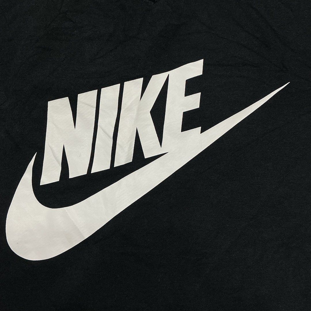 Alumni Nike Black Jersey Shorts with Large Logo (Category: Shorts) located in Naga. Submitted by eunhasowon12391 (Listing ID 1464009162, Image 3). Description: - Black Nike shorts - Size M - Comfortable cotton blend fabric - Adjustable drawstring waist for a perfect fit - Iconic big white swoosh logo - Ideal for workouts, gym, or casual lounging.