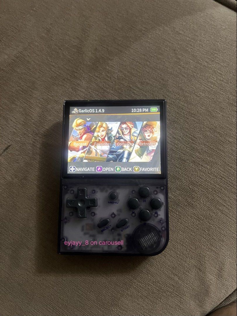 ‼️RUSH‼️Anbernic Rg35xx purple (Category: Others) located in Bulacan. Submitted by eyjayy_8 (Listing ID 1464131707, Image 1). Description: 🖥️ Display 3.5” IPS, 640×480, 4:3 ⚙️ CPU H700 quad-core ARM Cortex-A53, 1.5 GHz 🎮 GPU Dual-core G31 MP2 🧠 RAM 1 GB 💾 Storage 64 GB MicroSD/TF included 📦 Expansion 2 MicroSD slots, up to 512 GB 🔋 Battery 2,600 mAh 🔌 Charging USB-C, 5V/1.5A; supports C-to-C 🐧 OS Garlic Os 📺 TV output HDMI 🎮 Controllers