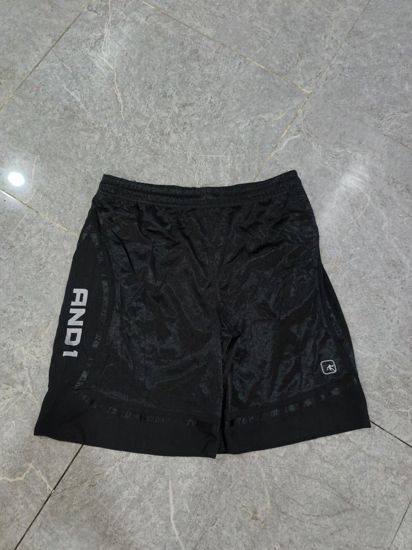 AND1 Black Basketball Shorts (Category: Shorts) located in Talisay. Submitted by rubiobryle20102 (Listing ID 1464042549, Image 2). Description: - Brand: AND1 - Color: Black - Size: XL - Features: AND1 logo on side, elastic waistband with drawstring - Material: Comfortable and breathable - Ideal for: Basketball, sports, or casual wear 480 Free shipping📥.