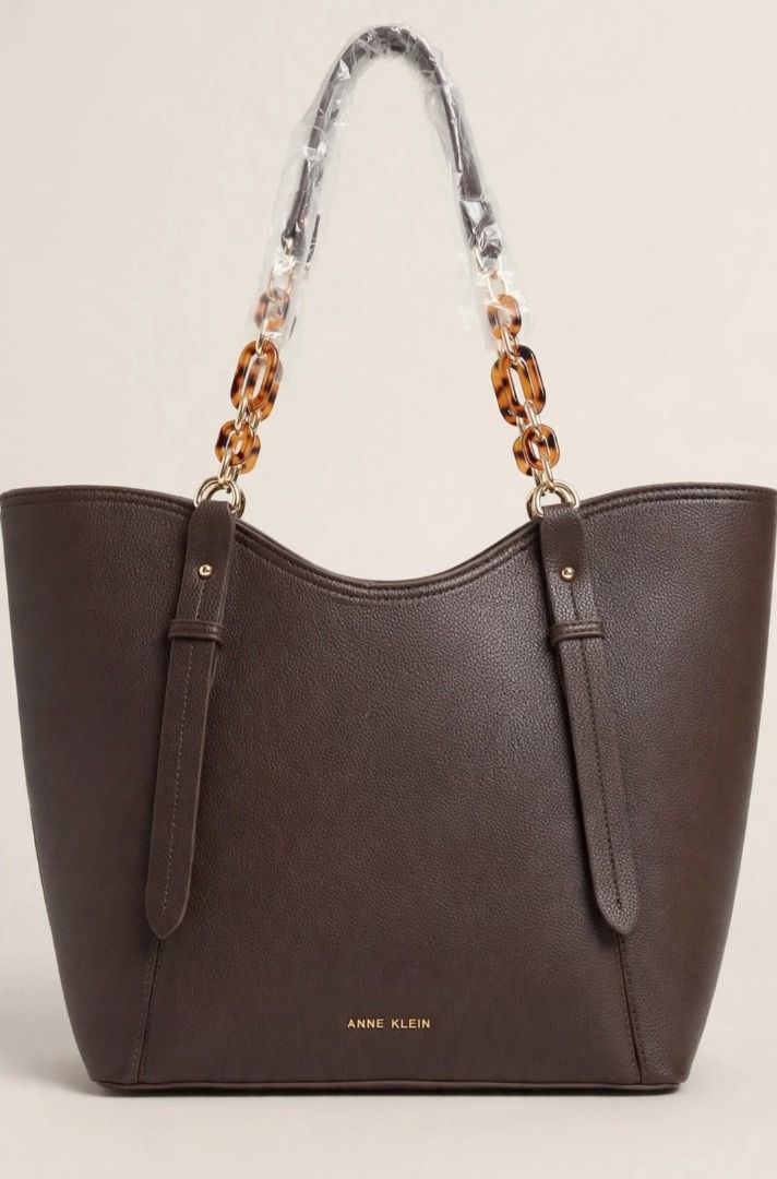 Anne Klein Tote Bag - Darkbrown (Category: Tote Bags) located in Rizal. Submitted by hiraya16 (Listing ID 1464102219, Image 1). Description: Available Onhand ready to ship. DM ✉️ J&T - Lalamove - LBC.