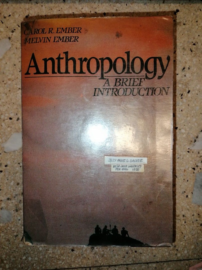 Anthropology: A Brief Introduction (Category: Textbooks) located in Makati City. Submitted by booksbymarvin (Listing ID 1464054602, Image 1). Description: For sale Has few stabilo highlights Paperback In good condition MOD, MOP: LBC GRAB, GCASH, BPI.