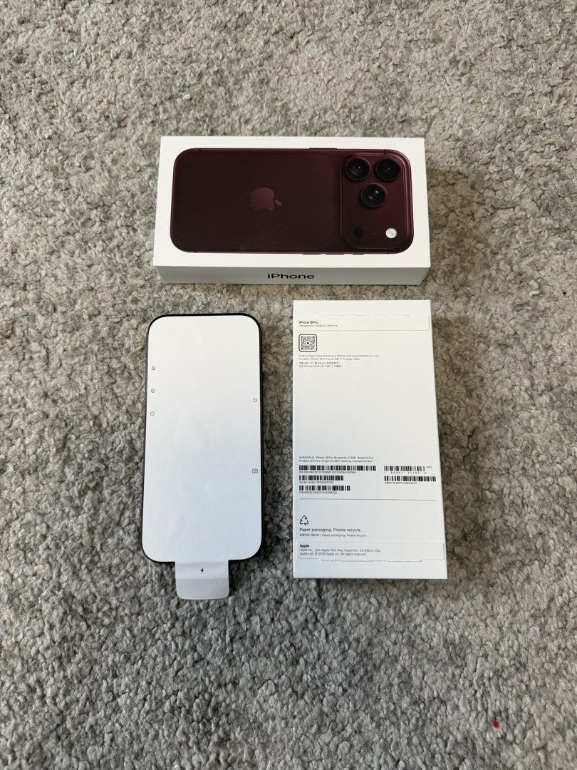 Apple iPhone 18 Pro Burgundy (Category: iPhone 18 Series) located in Taguig. Submitted by jeeaarr (Listing ID 1464059050, Image 2). Description: iphone 18 Pro Burgundy 512GB | Brandnew Inopen lang for checking ₱115k only (Below SRP).
