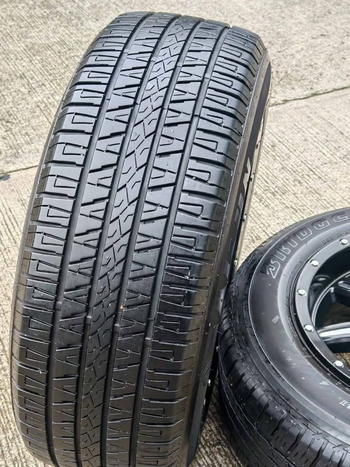 Armada mags 18x9" Good for suv or pickups (Category: Mags and Tires) located in Cavite. Submitted by rare.reyeskarl (Listing ID 1463946253, Image 2). Description: Ptpa 🙏 Armada mags 18x9" Good for suv or pickups Complete center caps Wrap with 2 sailun cvr 90% & 2 bridgestone 85% 22-24 mfg date 26,498php only. No issue on mags and tires. Cavite, South area meet up or deliver add nlng po. Thnx. ❤️ .