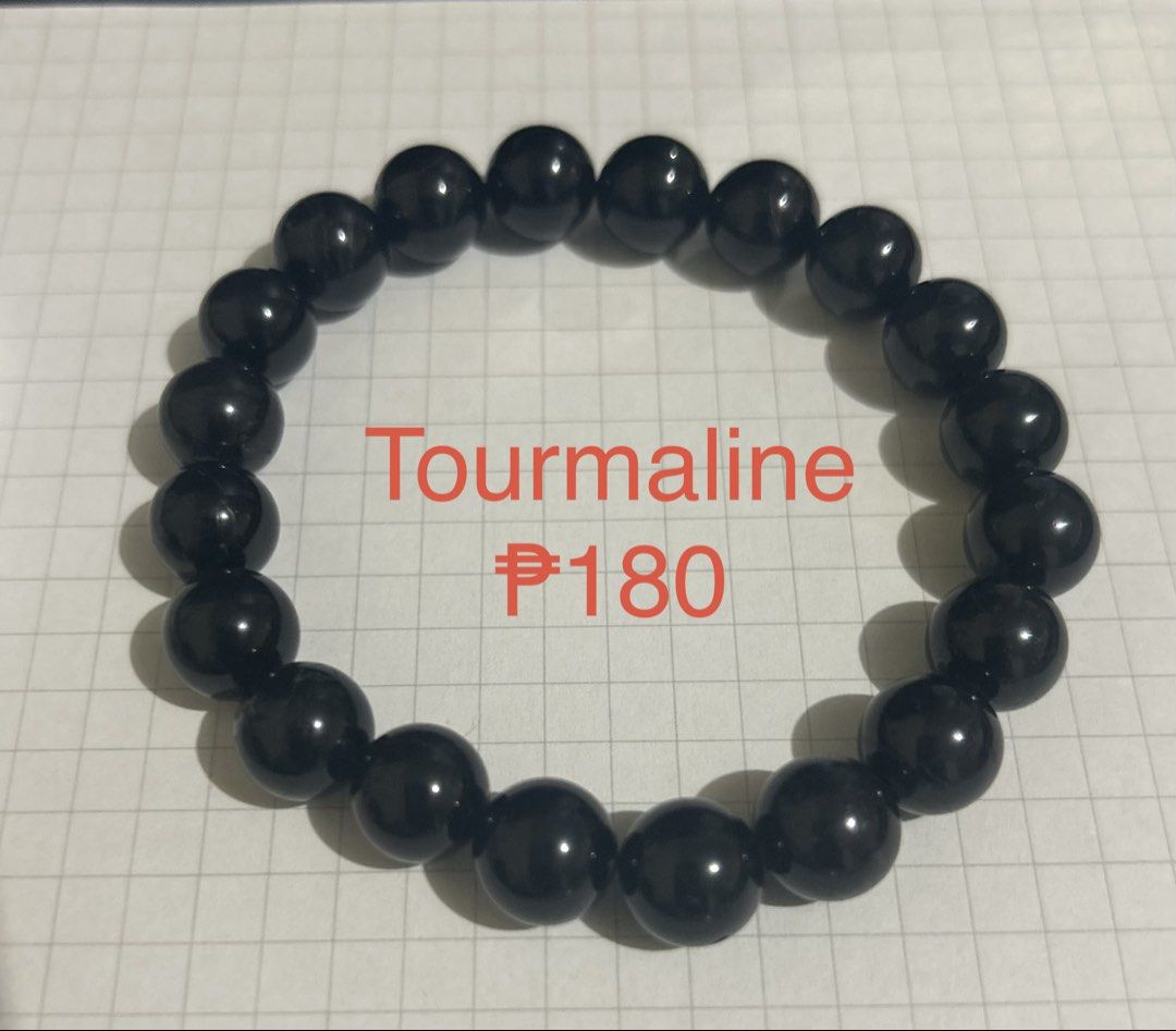 Assorted Bracelets - Tourmaline, Howlite, Obsidian, Citrine (Category: Bracelets) located in Marikina City. Submitted by decluttering.matters (Listing ID 1464044191, Image 2). Description: Black Tourmaline ₱180 - SOLD Howlite ₱150 -SOLD Black Obsidian ₱180 - SOLD Lemon Citrine ₱250 - AVAILABLE Ruby Sapphire (combination of blue, violet, moss green, brown, gray) ₱280 - AVAILABLE Moss Agate (not sure coz I forgot the name but the color is combinati