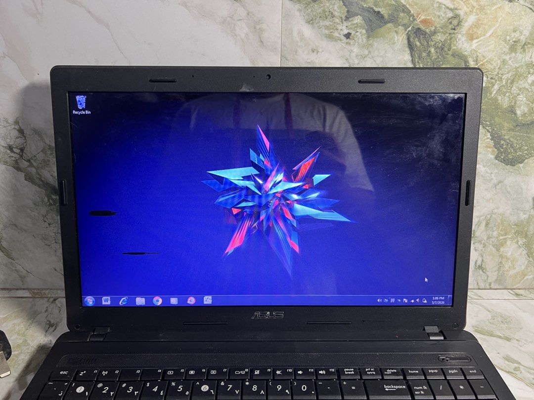 *ASUS Laptop - X54C - Windows 10 (Category: Laptops & Notebooks) located in Subic. Submitted by thrifters_23 (Listing ID 1464066056, Image 3). Description: *ASUS Laptop (newly format - updated) Model: - X54C Condition: - as is, pre-owned - tested & working - can be used for daily light activities - windows 10 - microsoft 2016 Inclusion: - original charger - spare keyboard (working) Issue: - may 3 black spot na maliliit sa lcd - keyboard needs to 