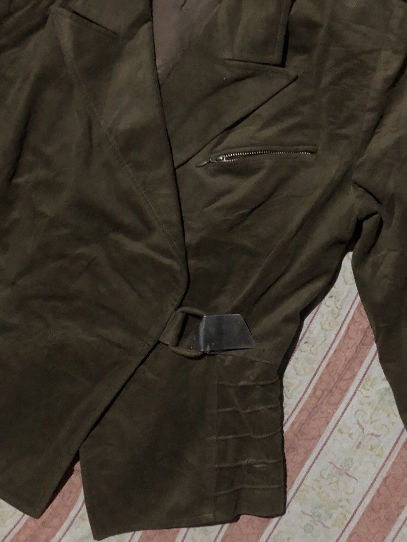 asymmetrical belted blazer jacket with minimal issue (sa last 2 pics) (Category: Coats, Jackets and Outerwear) located in Paranaque City. Submitted by thriftfits_0708 (Listing ID 1464079229, Image 3). Description: .