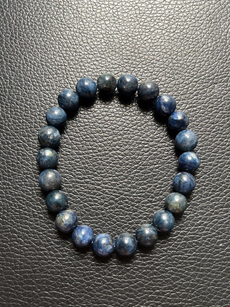 AUTHENTIC CRYSTAL 8MM BLUE SUGILITE BRACELET (Category: Bracelets) located in Marikina City. Submitted by kyanossy (Listing ID 1463982630, Image 1). Description: 8mm bead size 16cm wrist size .