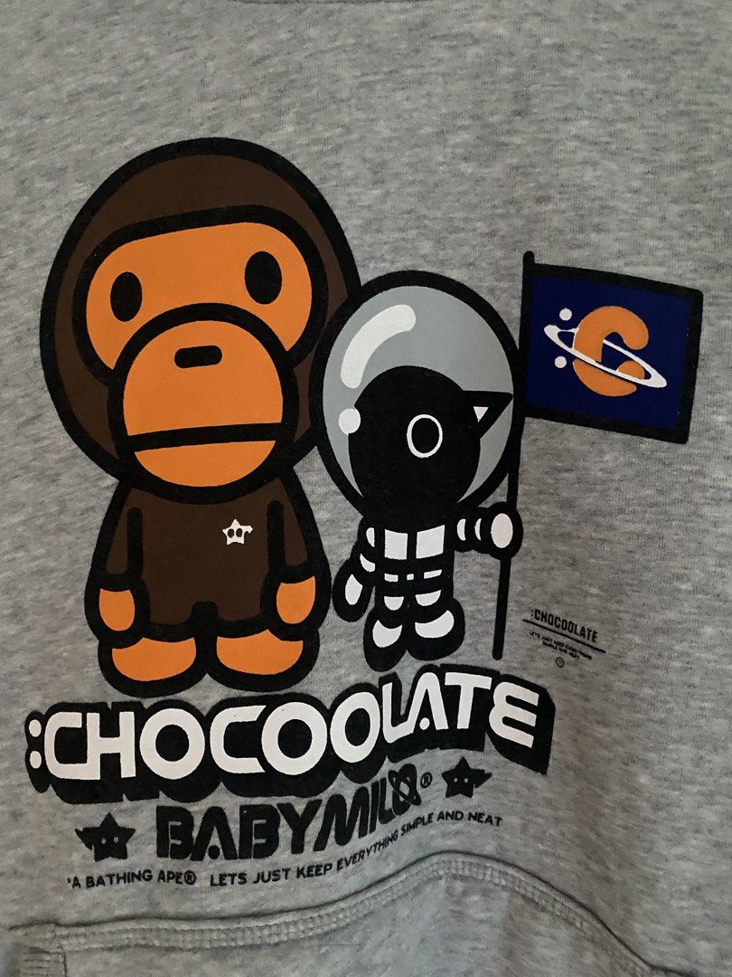 BABY MILO X CHOCOOLATE (Category: Activewear) located in Liloan. Submitted by thehigherculture (Listing ID 1463990444, Image 3). Description: BABY MILO X CHOCOOLATE Condition : very good condition Dimes : 22W x 25L Size : medium Flaws : none.