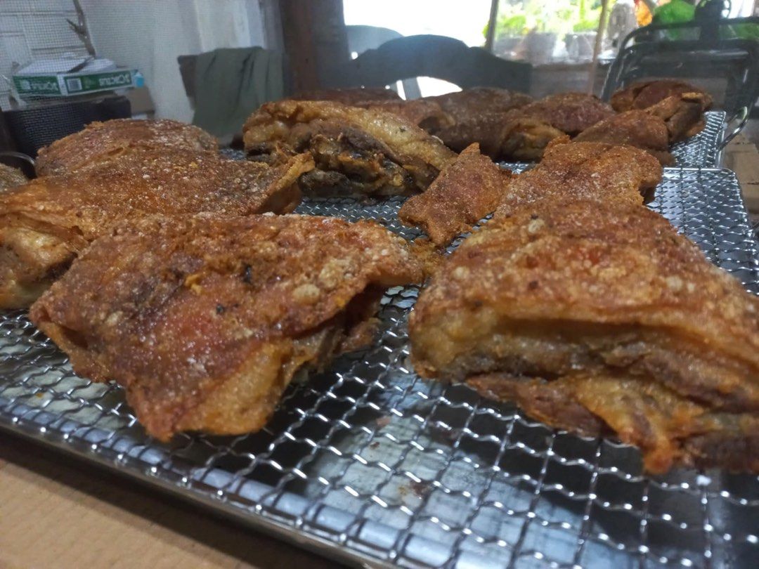 Bagnet - Jowls and Belly (Category: Chilled & Frozen Food) located in Pasig City. Submitted by belle.atienza (Listing ID 1464040198, Image 1). Description: - Super crispy fried pork belly - Extra crunchy skin, tender meat - Perfect as a snack or side dish - Vacuum-sealed for guaranteed freshness - Two packs available (labeled 1 and 2) - Great for sharing or personal enjoyment - Taste the deliciousness!.