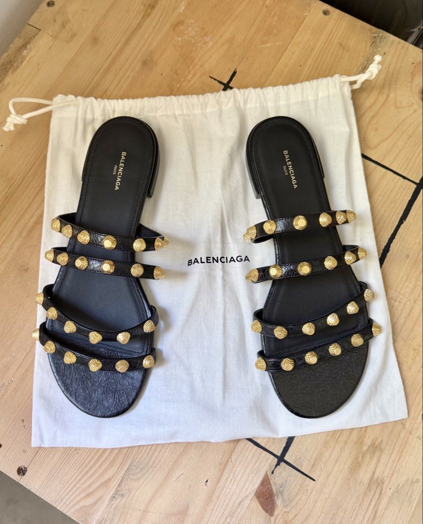 Balenciaga arena sandals (Category: Flats & Sandals) located in Lapu Lapu. Submitted by prelovedstuffshop (Listing ID 1463986070, Image 1). Description: 100% Authentic Comes with dustbag RFS - funding a bag.