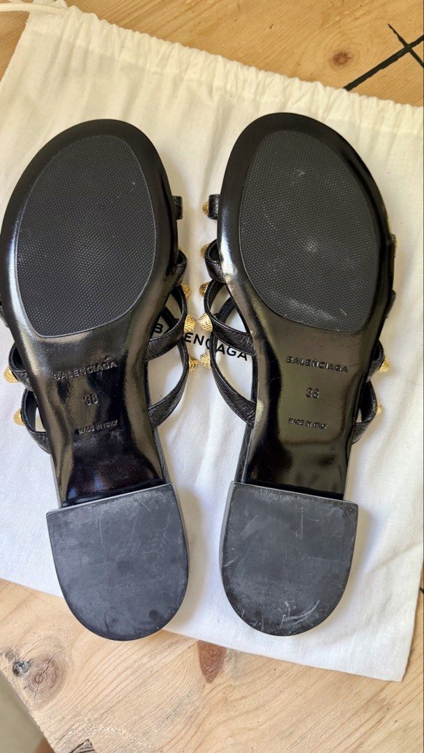 Balenciaga arena sandals (Category: Flats & Sandals) located in Lapu Lapu. Submitted by prelovedstuffshop (Listing ID 1463986070, Image 3). Description: 100% Authentic Comes with dustbag RFS - funding a bag.
