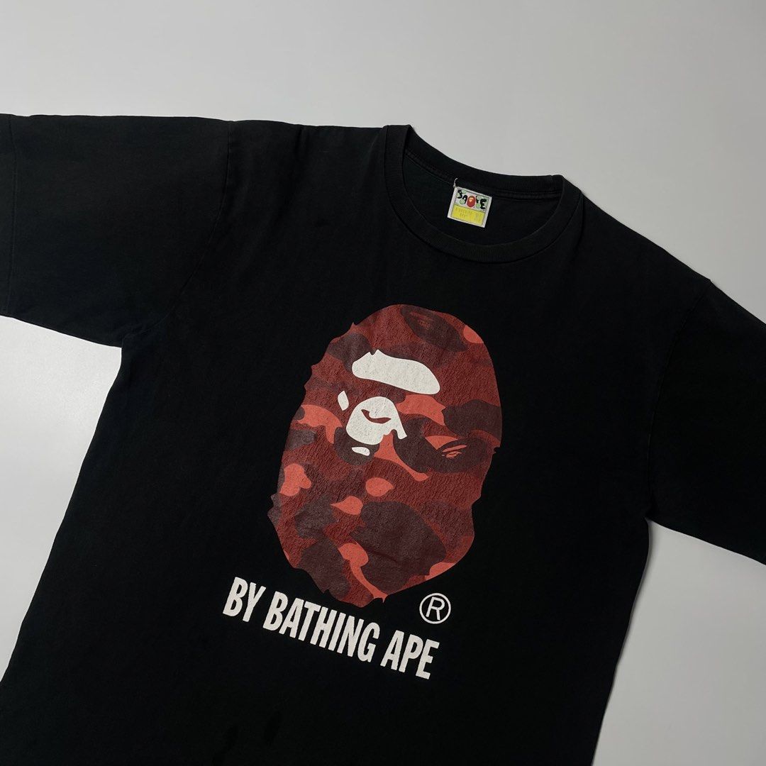 Bape Authentic (Category: Tshirts & Polo Shirts ) located in Cavite. Submitted by ferrerapparel. (Listing ID 1464109127, Image 3). Description: Good condition Color rate:8.5/10 Authenticity guaranteed L-XL.