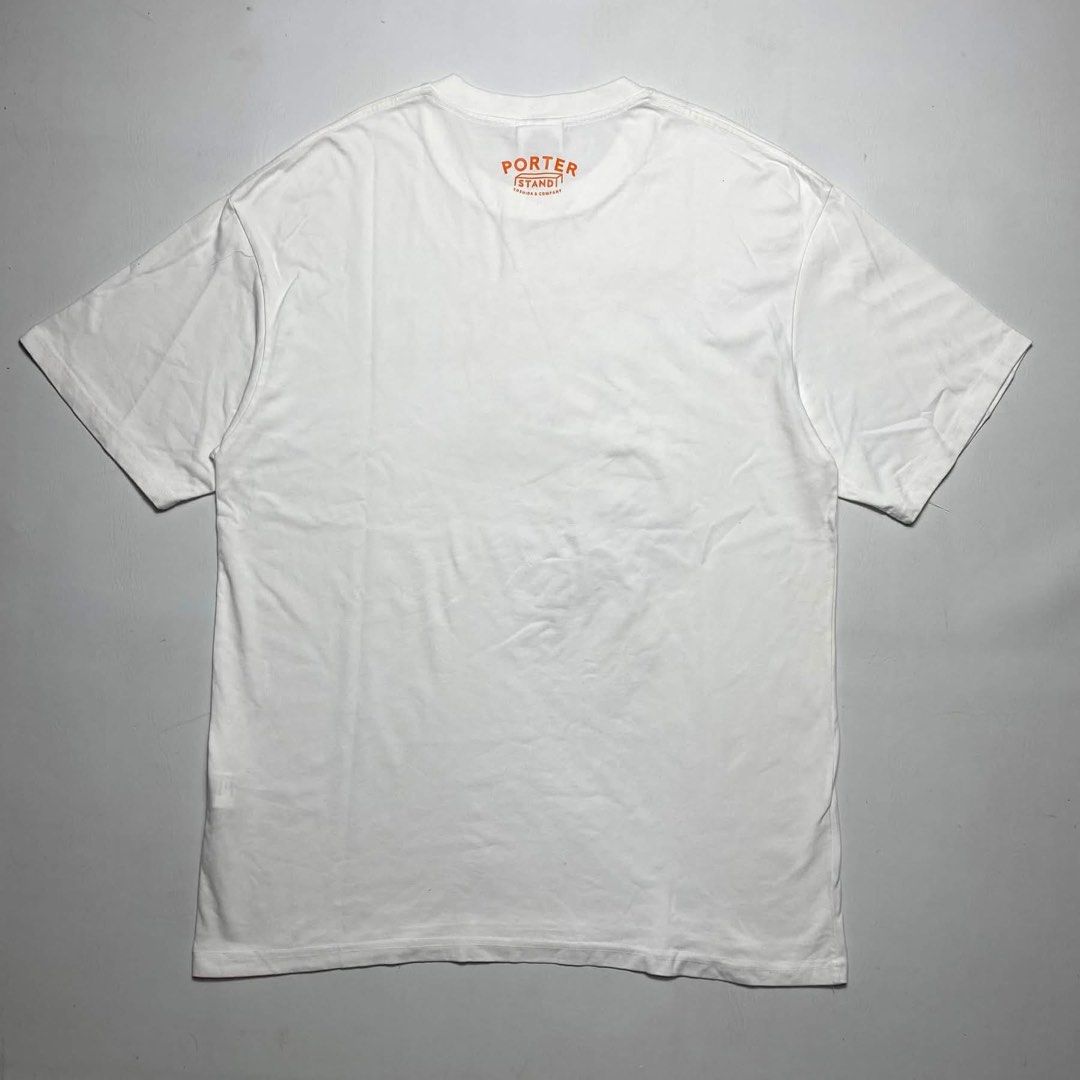 BAPE X PORTER TEE (Category: Shirts) located in San Fernando. Submitted by upwear.ph (Listing ID 1464080699, Image 3). Description: BAPE X PORTER TEE CONDITION: EXCELLENT SIZE : XXL ON TAG FIT TO LARGE DIMENSION: W22 x L30 ISSUE: NONE .