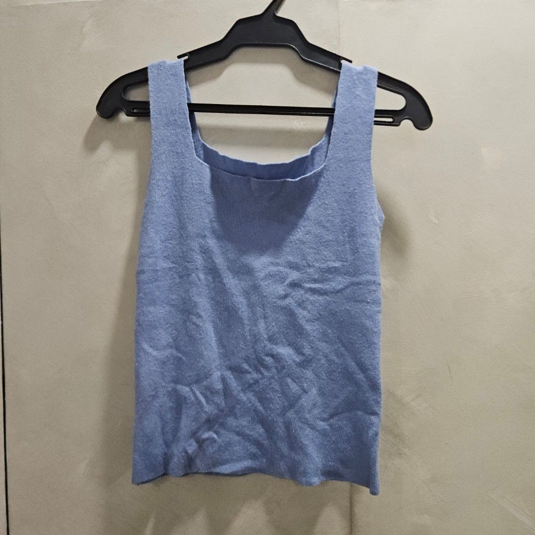 Basic knitted top (Category: Sleeveless) located in Quezon City. Submitted by k_closetsale (Listing ID 1463944952, Image 2). Description: basic knitted top freesize up to 38 bust goes well with any bottom.