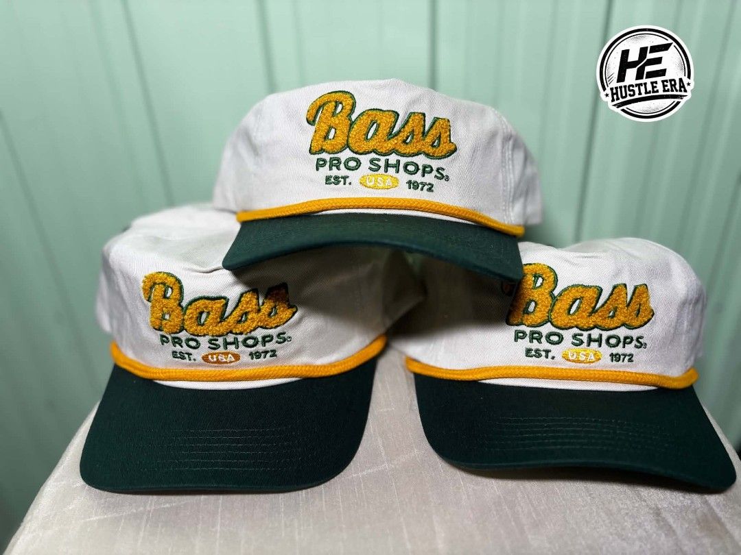 Bass pro shops chenille patch (Category: Caps & Hats) located in Oton. Submitted by hustleera (Listing ID 1464078585, Image 1). Description: BASS PRO SHOPS CHENILLE PATCH CAP 🧢🔥 Classic vintage look. Clean fit. ₱550 only — PM lang po! 📦 Nationwide shipping via LBC or J&T 🛵 Delivery & meet-up around Tigbauan, Oton & La Paz — minimal fee. 📩 PM us for orders & inquiries. 📍Hustle ERA.
